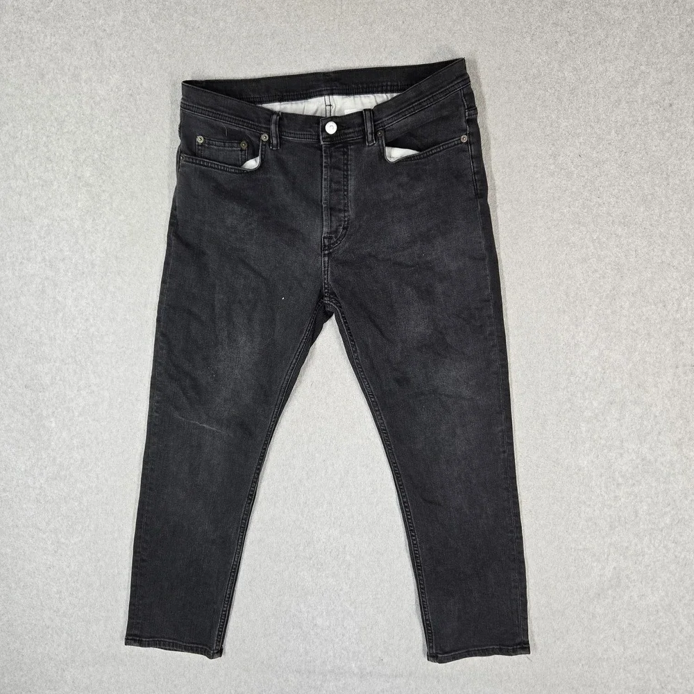 Acne Studios Men Jeans 32/30 Black Denim 24
